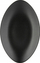 Pjatë ovale Revol Equinoxe, 35x22.3 cm, porcelan, e zezë