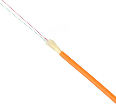 Kabllo fibër optike Fiberhome Micro, 2FO G.657A1, 2.5mm, portokalli