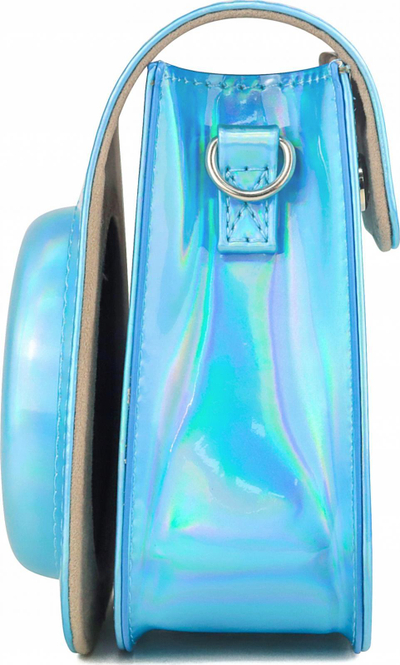 Këllëf LoveInstant për Fujifilm Instax Mini 11, efekt shkëlqyes, me rrip, blu gloss