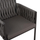 Karrige alumini Martin antracit me synthetic rattan 55×59×83 cm (HM5564.02)