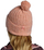Kapelë dimri Buff Nerla Knitted Beanie W, për goca, me pompon, e kuqe-portokalli