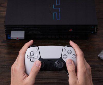 Adapter Bluetooth 8Bitdo Retro Receiver, për PS1 PS2 Windows, kompatibël me Xbox edhe PS5 PS4