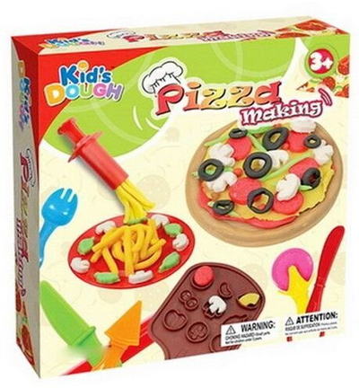 Set plastelinë Swede Pizza Making, vegla për pica, shumëngjyrësh