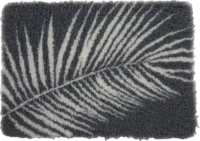 Shtrat izolues për qen Zolux Dry Bed, 75x95 cm, me lule, ngjyrë grafit