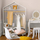 Dollap për kalamaj Atmosphera Wardrobe on Casters, 120cm, me rrota, dru