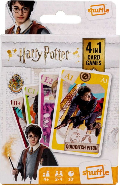 Karta loje Cartamundi Shuffle Harry Potter 4 në 1