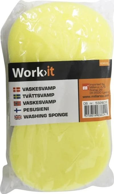 Sfungjer larje Workit 63828, 22×12×5 cm, i verdhë