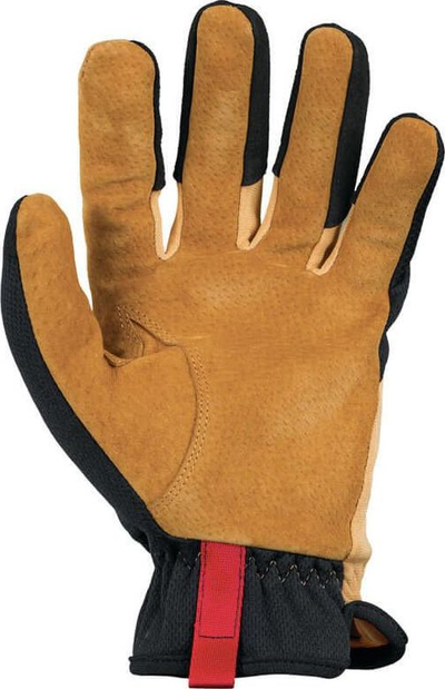 Dorëza pune Mechanix Wear Leather FastFit, masë XL, ngjyrë zezë-kafe