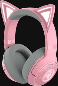 Kufje gaming Razer Kraken Kitty V2, pa tela, Bluetooth, rozë