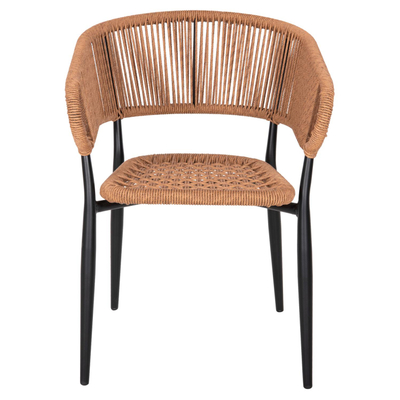 Kolltuk alumini Eulo 55,5x63,5x78Hcm (HM5783.13), zezë/ bezhë