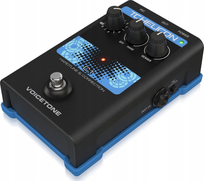 Procesor vokali TC Helicon VoiceTone C1, auto tune, me USB, ngjyrë e zezë