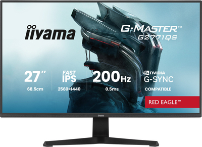 Monitor gaming Iiyama G-Master GB2771QSU-B1, 27\", 2K WQHD, 200Hz, ngjyrë e zezë