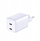Karikues muri 3MK Hyper Charger, 45W PD GaN, 2x USB C, i bardhë