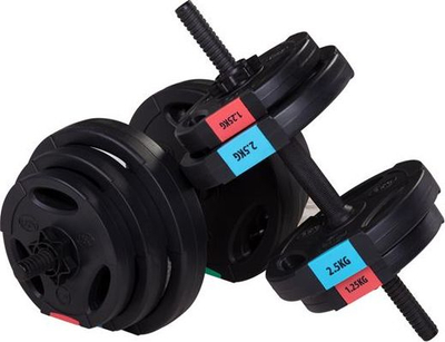 Set hantellash HMS Hantle SG40, 2 x 15 kg, peshë që e rregullon vetë