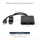 Ndarës video MSTDP122DP, DisplayPort në 2x DisplayPort, 4K 30Hz, i zi