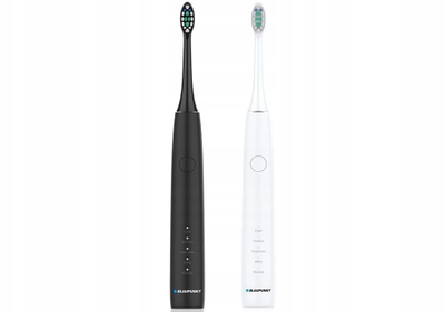 Furça dhëmbësh sonike Blaupunkt DTS201SET, set me 2 copë, me bateri, e bardhë dhe e zezë
