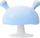 Dëmbac për bebe Mombella Mimi the Mushroom, silikon, 0–6 muaj, blu e çelët