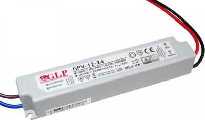 Furnizues LED GPL 12W 24V, IP67, gri