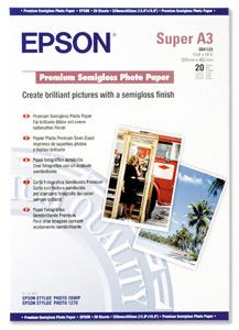 Letër fotografike EPSON Premium Semigloss për printer A3+, 20 fletë