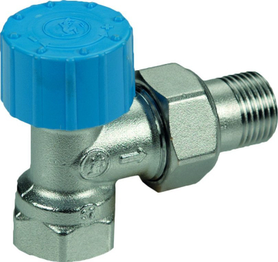 Valvul termostatike këndore Giacomini R401H, 1/2", M30x1.5, metalike