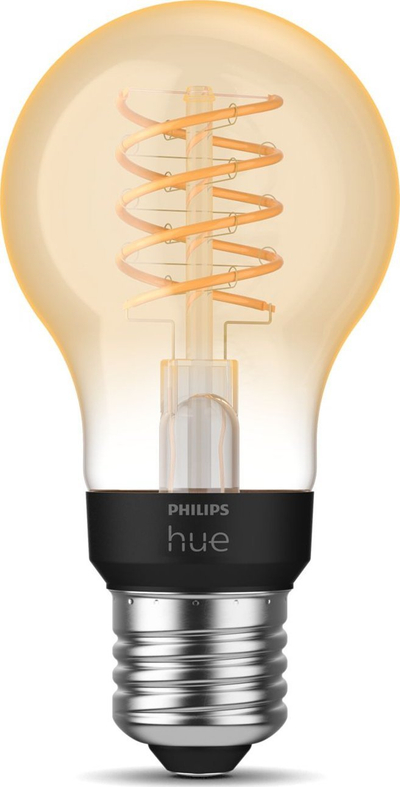 Llampë smart Philips Hue Filament E27, 7.2W, dritë e bardhë, e artë