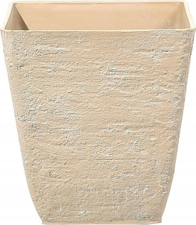 Set vazo me lule DELOS, 2 copë, 39x39x43 cm, bezhë