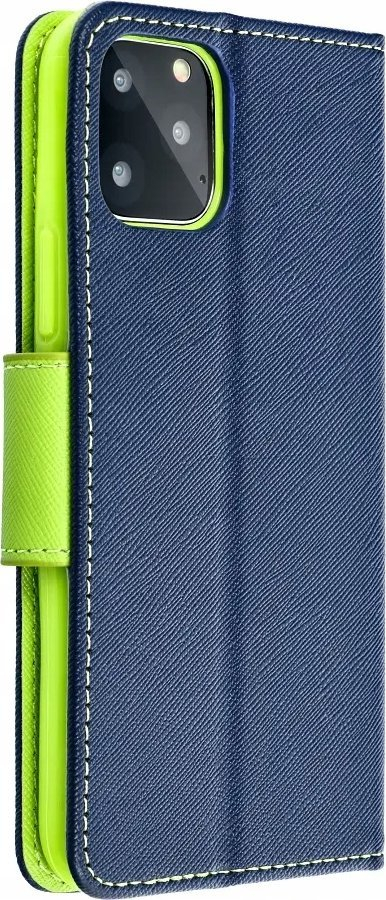 Këndëse libri Fancy për Xiaomi Redmi 13C Poco C65, me mbajtëse, blu navy lime
