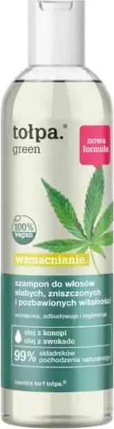 Shampo për flokë Tołpa Green, për flokë të dobët dhe të dëmtuar, 300 ml