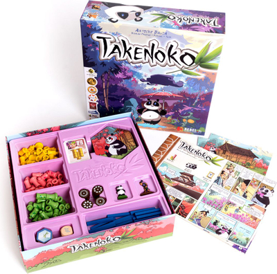 Табла игра Rebel Takenoko, семејна стратешка, 2–4 играчи, повеќебојна