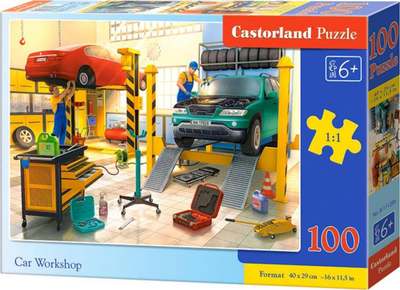 Puzzle Castorland Car Workshop, 100 copa, për kalamaj