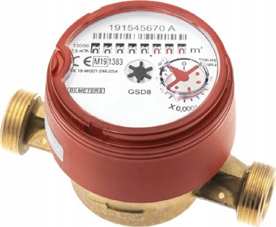 Ujëmatës BMeters GSD8-I, 3/4", antimagnetik, për ujë të nxehtë