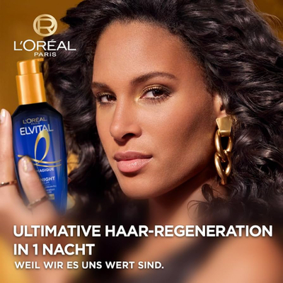Serum për flokë L'Oreal Elvital Midnight, 100 ml