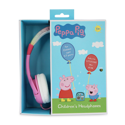 Слушалки OTL Peppa Pig Glitter Rainbow Junior, розова