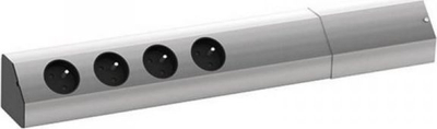 Prizë zgjatuese Bachmann 923.010, 4 dalje, çelik inox, gri