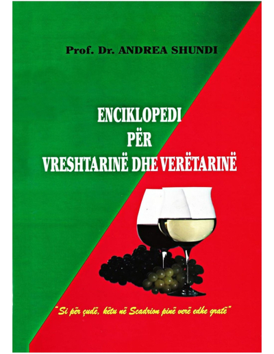 Enciklopedi Per Vreshtarine Dhe Veretarin - Andrea Shundi