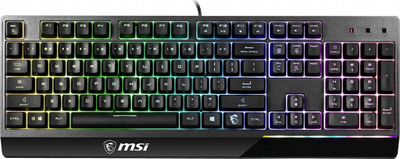 Tastierë gaming MSI Vigor GK30, MEMchanical, RGB, layout DE, e zezë