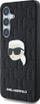 Mbrojtëse telefoni Karl Lagerfeld për Samsung S25, PU, Monogram K. Head, e zezë