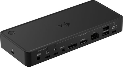 Dok stacion KVM i-tec USB-C Thunderbolt, me dy ekrane, me karikim Power Delivery, i zi
