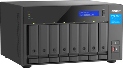 NAS desktop QNAP TVS h874 i7, 8 bay, Intel Core i7, gri