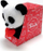 Lodër plushi Trudi Trudino Panda Love, panda pelushi, për fëmijë, bardh e zezë