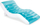 Karrige shtrirëse inflatable Intex Splash 56874, për ambiente të brendshme dhe të jashtme, vinil i qëndrueshëm, ngjyrë turkeze e bardhë