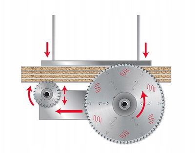 Teh sharre Freud trapezoidal për pregërvim 200mm, 36 dhëmbë, vrimë 20mm, metalik