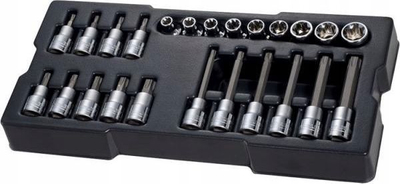 Set çelësash bit Stanley Stmt1-74176 TransModul, 1/2", modul pune, ngjyrë argjendtë