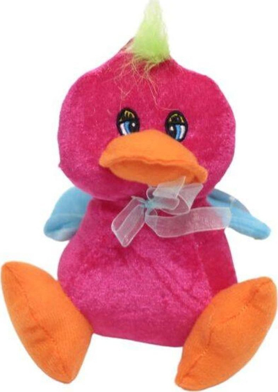 Lodër pelushi Colorful Duckling, rosë e butë, 18cm, shumëngjyrëshe