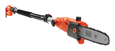 Sharrë me zinxhir teleskopike Black&Decker PS7525, 800W, teh 25 cm, portokalli