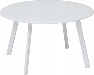 Маса за кафе Hespéride Saona White, тркалезна 70 cm, челик, бела