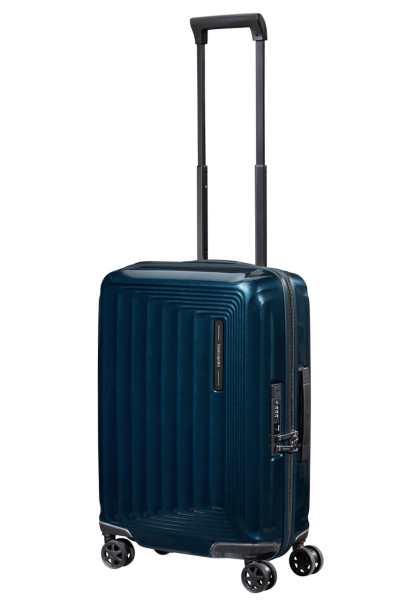 Valixhe Hard Me 4 Rrota Samsonite Nuon 55/20 Ngjyrë Blu Metalike