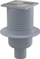 Поден сливник Ferro 105, излез 50 mm, капак од не'рѓосувачки челик, сив