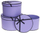 Set kuti dekorative Flower Box, 3 copë, me fjongo, vjollcë