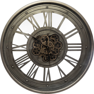 Orë muri ATMOSPHERA, 80cm, metal, ngjyrë metalike
